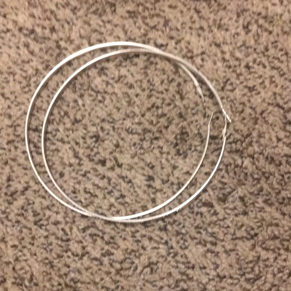 5 Inch Hoop Earrings - Picture 3 of 5